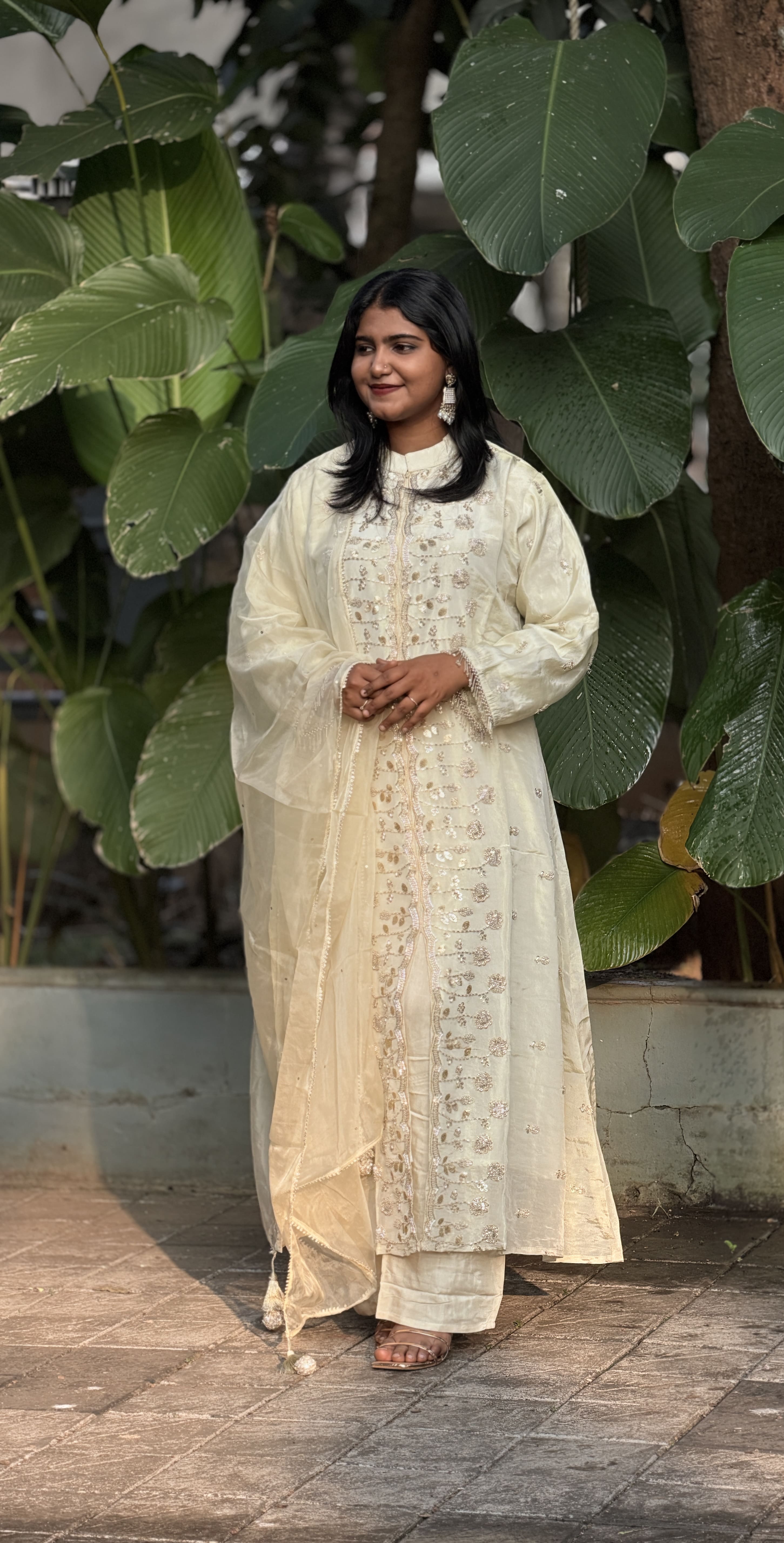 Zehra Ivory Kurta