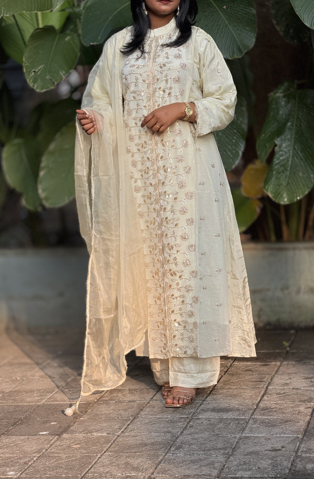 Zehra Ivory Kurta