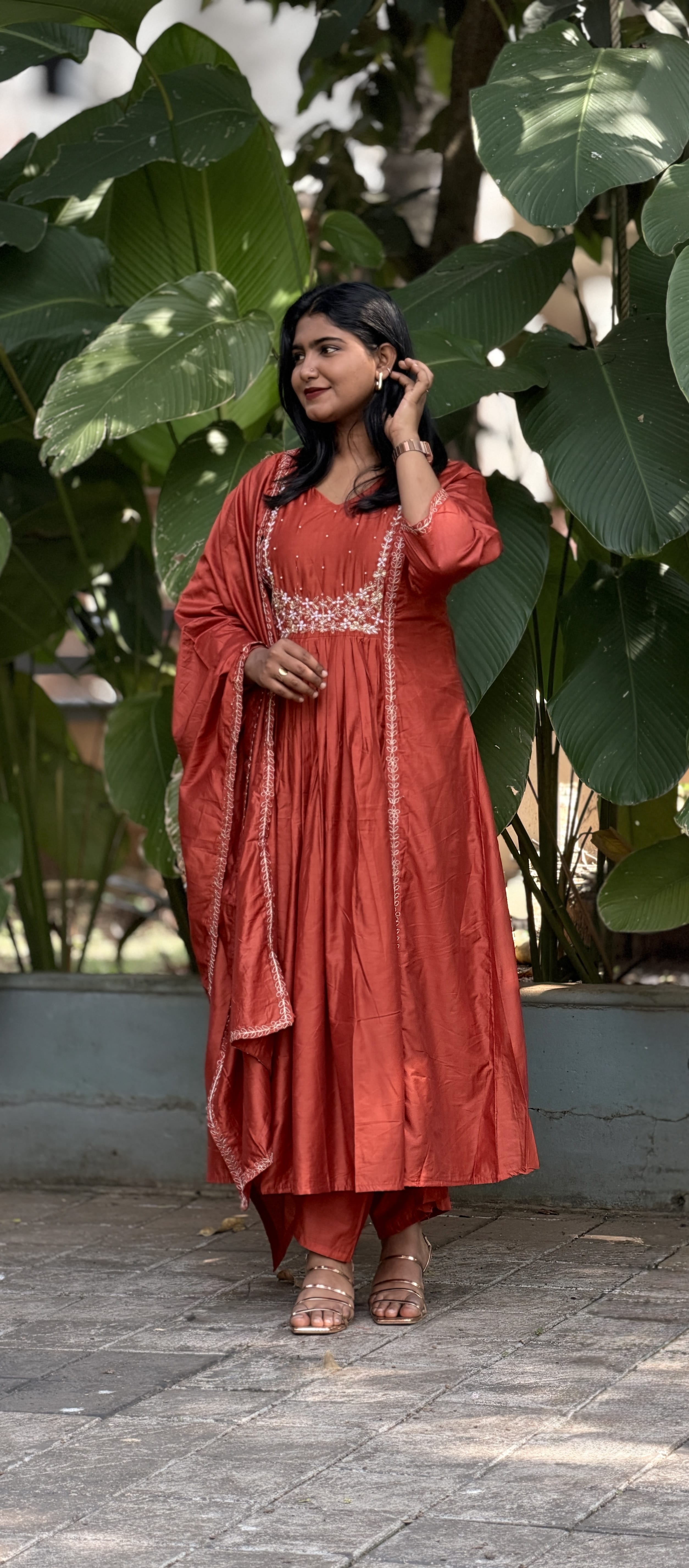 Rangrez Rust Anarkali